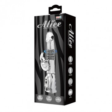 Вібратор - Alice Insects Vibrator 7-function vibrations 6-function rotations Silver