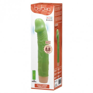 Вібратор - Barbara Bill Multi Speed Real Vibrator 22,5 cm Green