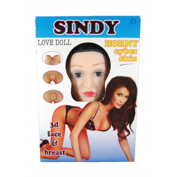 Надувна секс-лялька з вібрацією - Sindy 3D