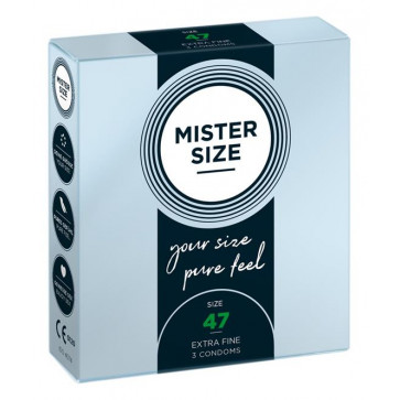 Презервативи - Mister Size 47mm pack of 3
