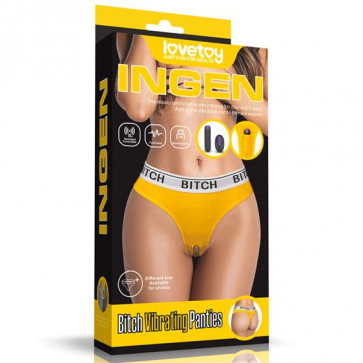 Трусики з вібропулею - Bitch Vibrating Panties (28~32 inch waist )