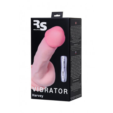 Вібратор - RealStick Elite Suction cup based vibrator, 7 speeds, TPR, 17 cm, 3xAAA