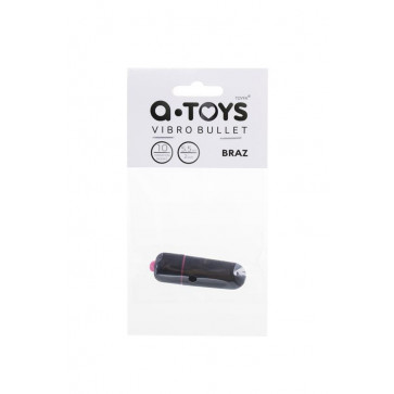 Вібропуля - Vibro bullet A-Toys Braz ABS plastic, black, 5.5 cm, O 1.7 cm