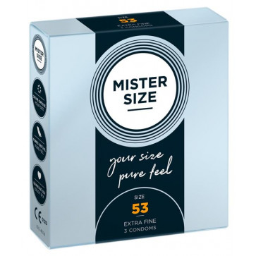 Презервативи - Mister Size 53mm pack of 3