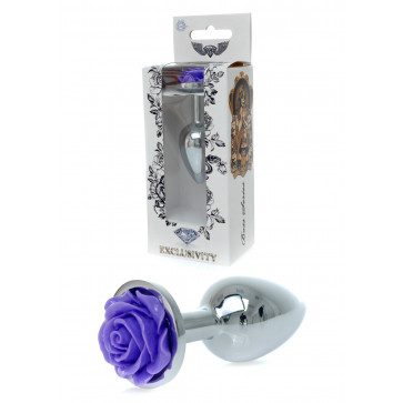 Анальна пробка - Jewellery Silver PLUG ROSE Purple