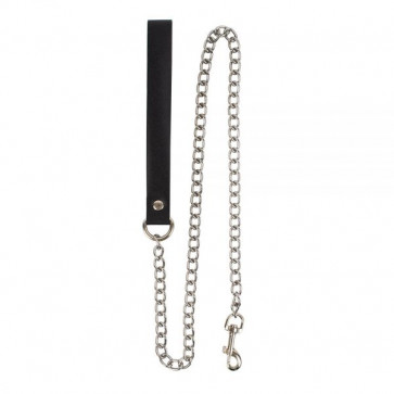 Повідець Leather Leash Slave, Black