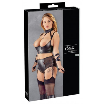 Комплект білизни - 2221225 Shelf Bra Set Bondage - black