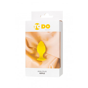 Анальна пробка - Anal plug Riffle, yellow,ToDo, 7,5 cm
