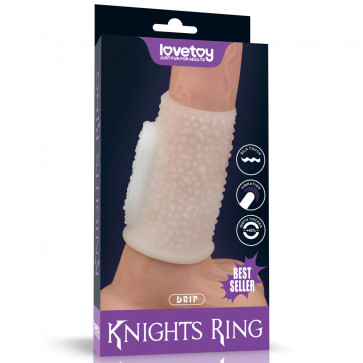 Насадка на член - Vibrating Spiral Knights Ring White II