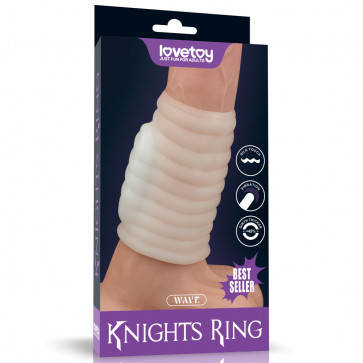 Насадка на член - Vibrating Wave Knights Ring White