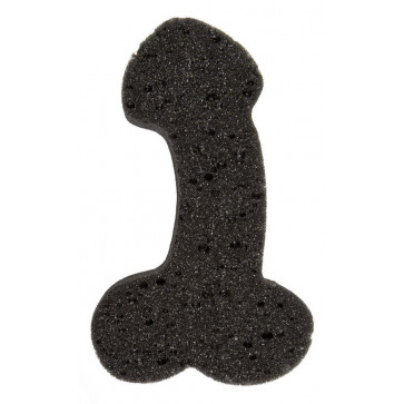 Губка для ванни Sponge Willy Black, 19 см