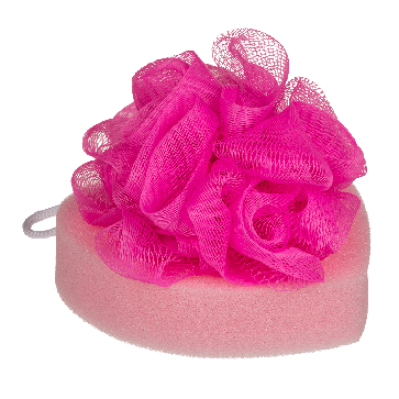 Губка для ванни Bath Sponge Heart, 12 см