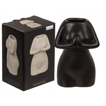Керамічна ваза Women´s Body Black, 175 мл