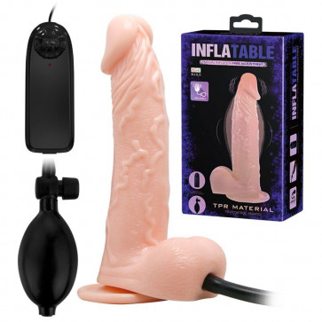 Расширяющийся вибратор на присоске INFLATABLE, BW-008067AQ