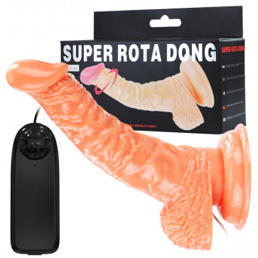 Реалистичный вибратор на присоске BAILE - SUPER ROTA DONG, BW-008082X
