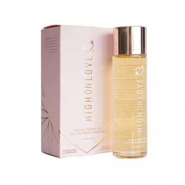 Массажное масло HighOnLove Massage Oil - Strawberry & Champagne (120 мл)