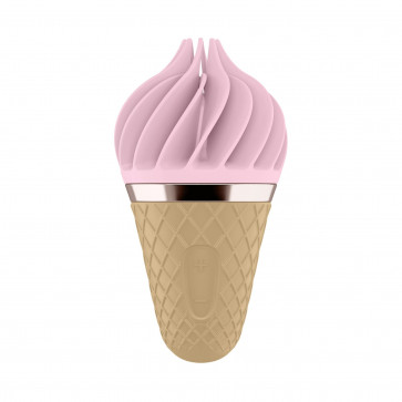 Мороженка спиннатор Satisfyer Lay-On - Sweet Temptation Pink/Brown
