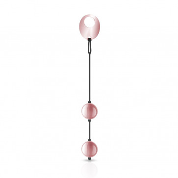 Металлические вагинальные шарики Rosy Gold - Nouveau Kegel Balls, вес 376гр, диаметр 2,8см