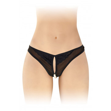 Трусики с жемчугом и доступом Fashion Secret Sophie Black