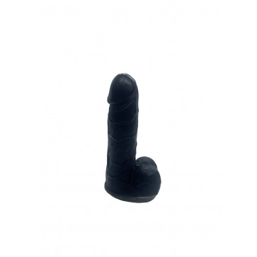 Крафтовое мыло-член с присоской Чистый Кайф Black size S натуральное