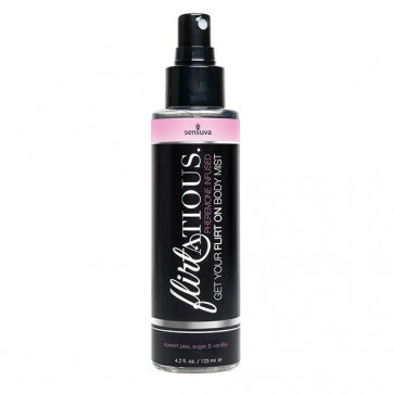 Спрей-мист для тела с феромонами Sensuva Flirtatious Vanilla, Sugar, & Sweet Pea Body Mist