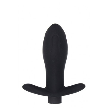 Анальная пробка с вибрацией MAI Attraction Toys №87 Black перезаряжаемая, длина 11см, диаметр 3,5см 