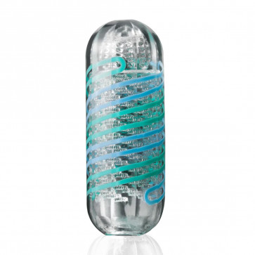 Мастурбатор Tenga Spinner 04 Pixel Cool Edition с упругой стимулирующей спиралью внутри