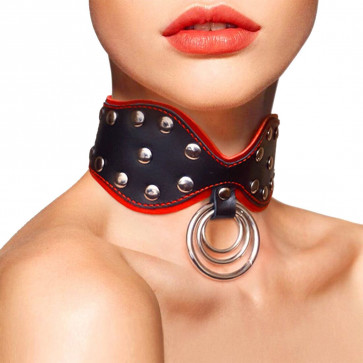 Ошейник из натуральной кожи Art of Sex - Collar Butterfly