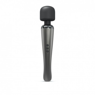 Мощный вибромассажер Dorcel MEGAWAND Chrome Silver  водонепроницаемый, перезаряжаемый, 160 режимов