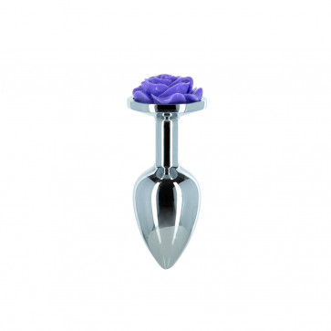 Металлическая анальная пробка Lux Active – Rose Anal Plug – Purple