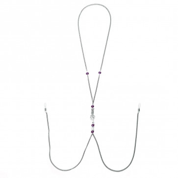 Украшение для сосков Art of Sex - Nipple Clamps Arrow, цвет фиолетовый