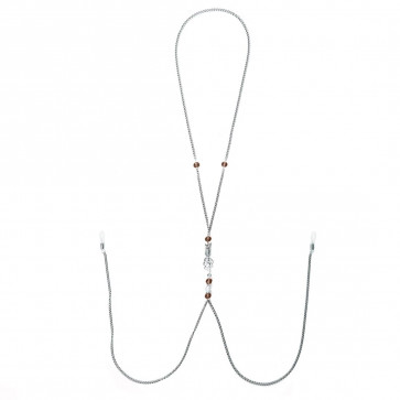 Украшение для сосков Art of Sex - Nipple Clamps Arrow, цвет гранатовый