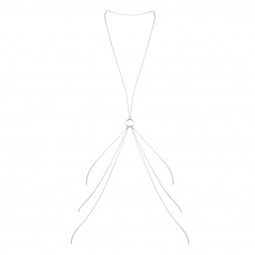 Цепочка для тела Bijoux Indiscrets Magnifique 8 Body Chain - Silver, украшение для тела