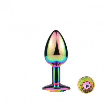 Металлическая анальная пробка MAI Attraction Toys №72 RAINBOW