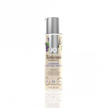 Массажное масло System JO – Naturals Massage Oil – Lavender & Vanilla с эфирными маслам (120 мл)