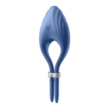Эрекционное виброкольцо лассо Satisfyer Duelist Blue, 10 режимов, мощный мотор