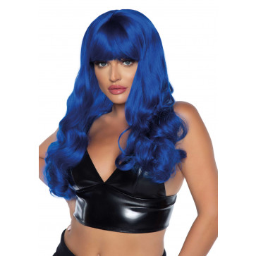 Leg Avenue Misfit Long Wavy Wig Blue