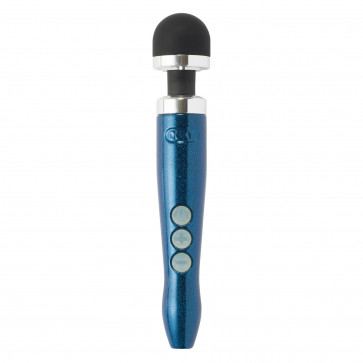 Вибромассажер DOXY Die Cast 3R Blue Flame, очень мощный, питание 220В, металлический корпус