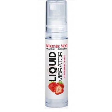 Стимулирующий лубрикант от Amoreane Med: Liquid vibrator - Strawberry ( жидкий вибратор ), 10 ml