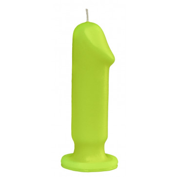 Свеча LOVE FLAME - Dildo S Yellow Fluor, CPS04-YELLOW