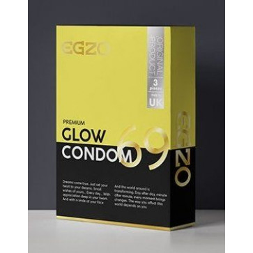 Светящиеся презервативы EGZO "Glow" №3
