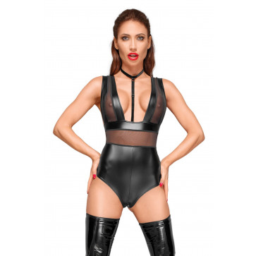 Боди с мокрым эффектом Noir Handmade F183 Powerwetlook body, M
