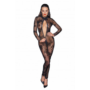 Сетчатый бодистокинг Noir Handmade F237 Long tulle overall, M