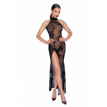 Длинное сетчатое платье Noir Handmade F239 Long tulle dress, XXL