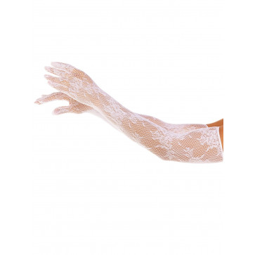 Митенки Leg Avenue Lace Opera Length Gloves White