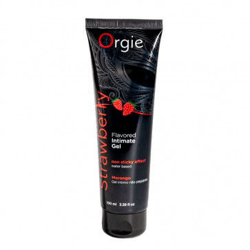 Лубрикант на водной основе Orgie Lube Tube Strawberry, 100 мл, со вкусом и ароматом клубники