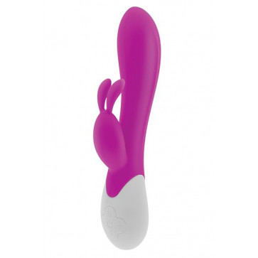 Вибратор-кролик S Pleasures Premium Corabi Rabbit, розовый, ушки для клитора, 16 режимов, нагрев
