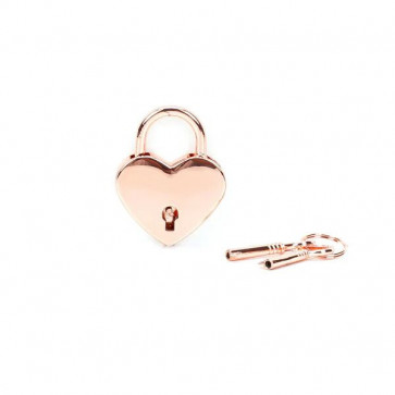 Замочек Liebe Seele Heart Shape Padlock Rose Gold (2 шт)