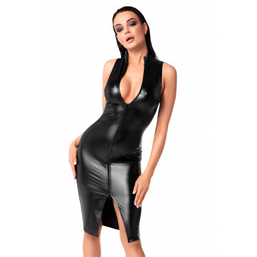 Платье Noir Handmade F337 Powerwetlook midi dress - XXL