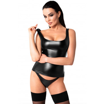 Топ Noir Handmade F346 Powerwetlook top - L